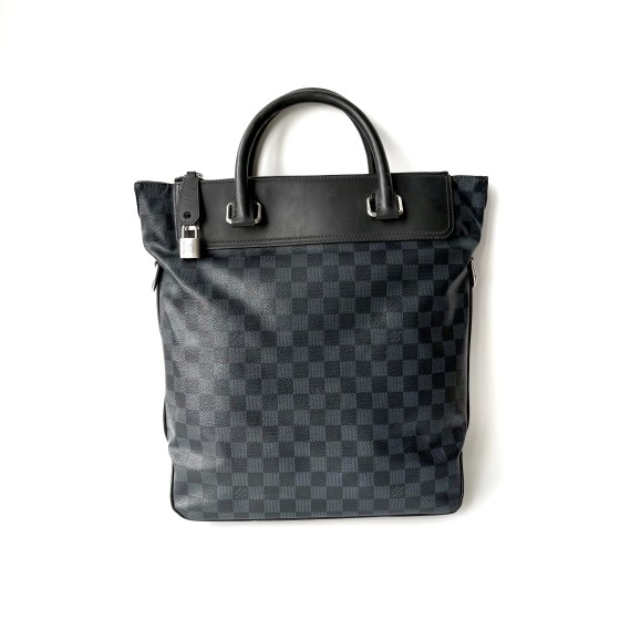 Louis Vuitton Anton Tote Bag in Damier Graphite Canvas